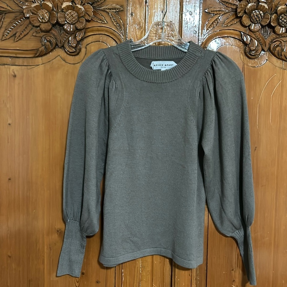 Apiece Apart Demi Balloon Sleeve Wool/Silk Blend Sweater. XS